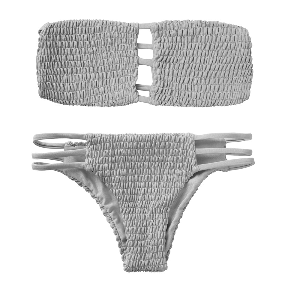 gray bikini set