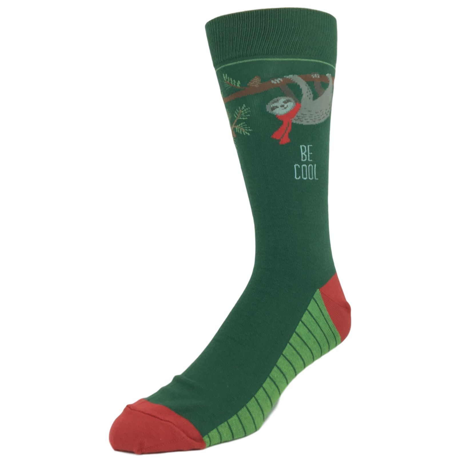 Chill, Be Cool Sloth Christmas Socks by Foot Traffic