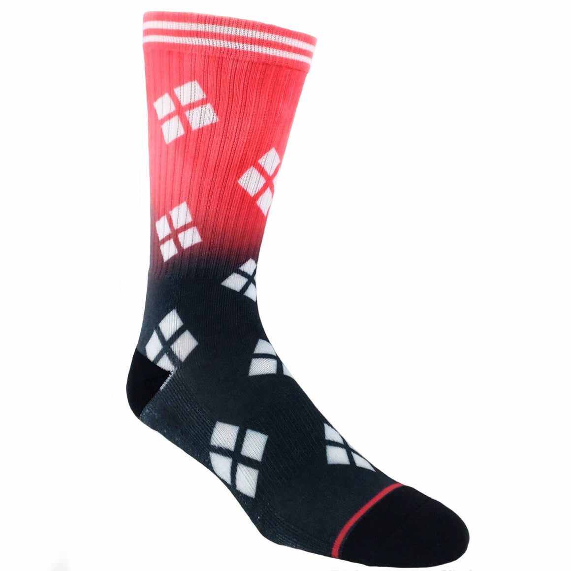 DC Comics Harley Quinn Two-Tone Ombré Socks - The Sock Spot