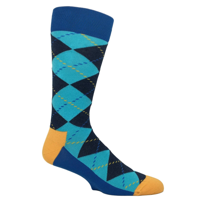 Blue Argyle Socks by Happy Socks