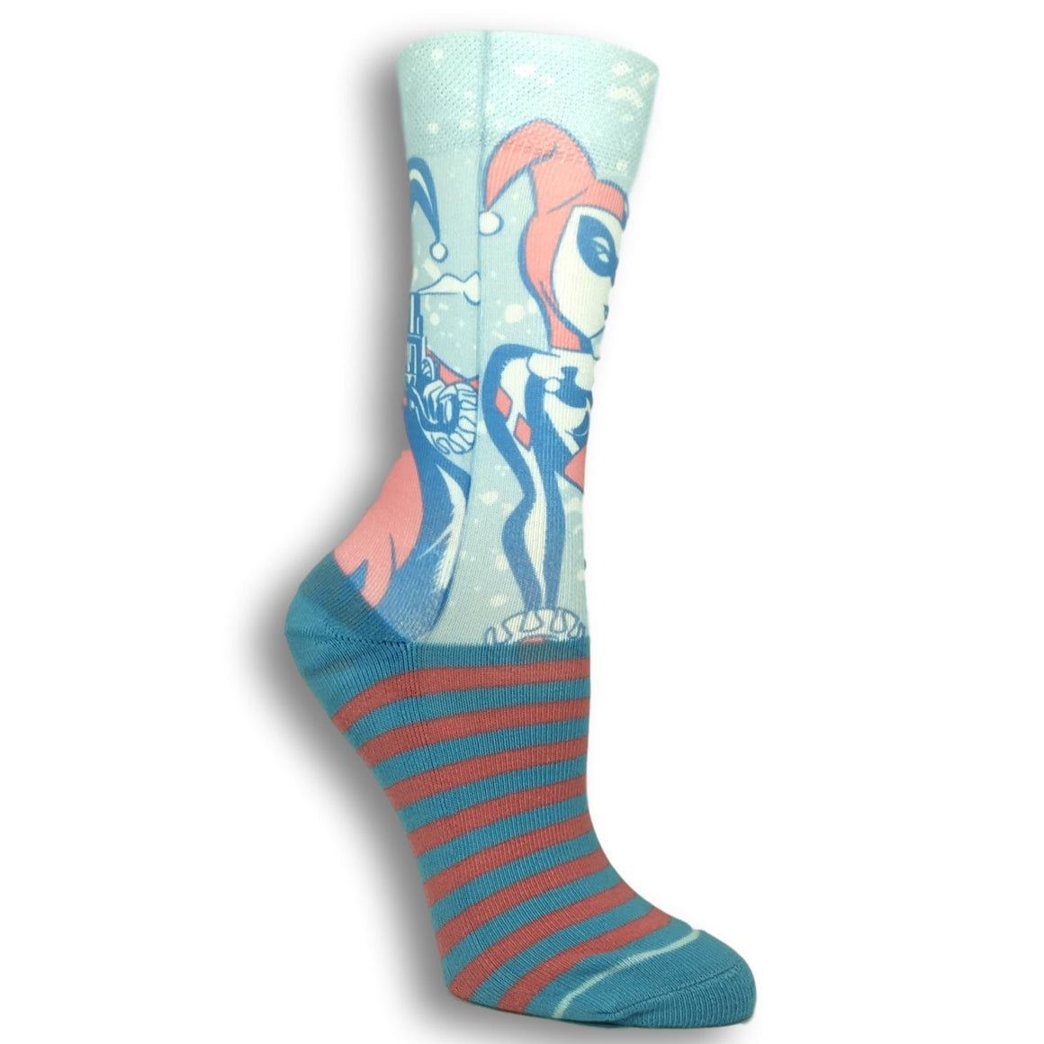 DC Comics Harley Quinn Faded Neon Printed Socks - The Sock Spot