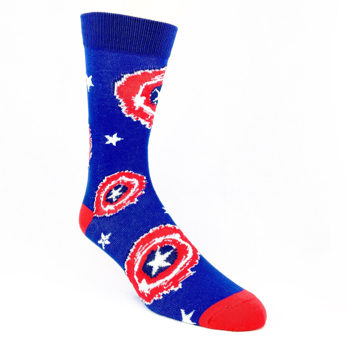 Marvel Captain America Painted Shield Superhero Socks - The Sock Spot