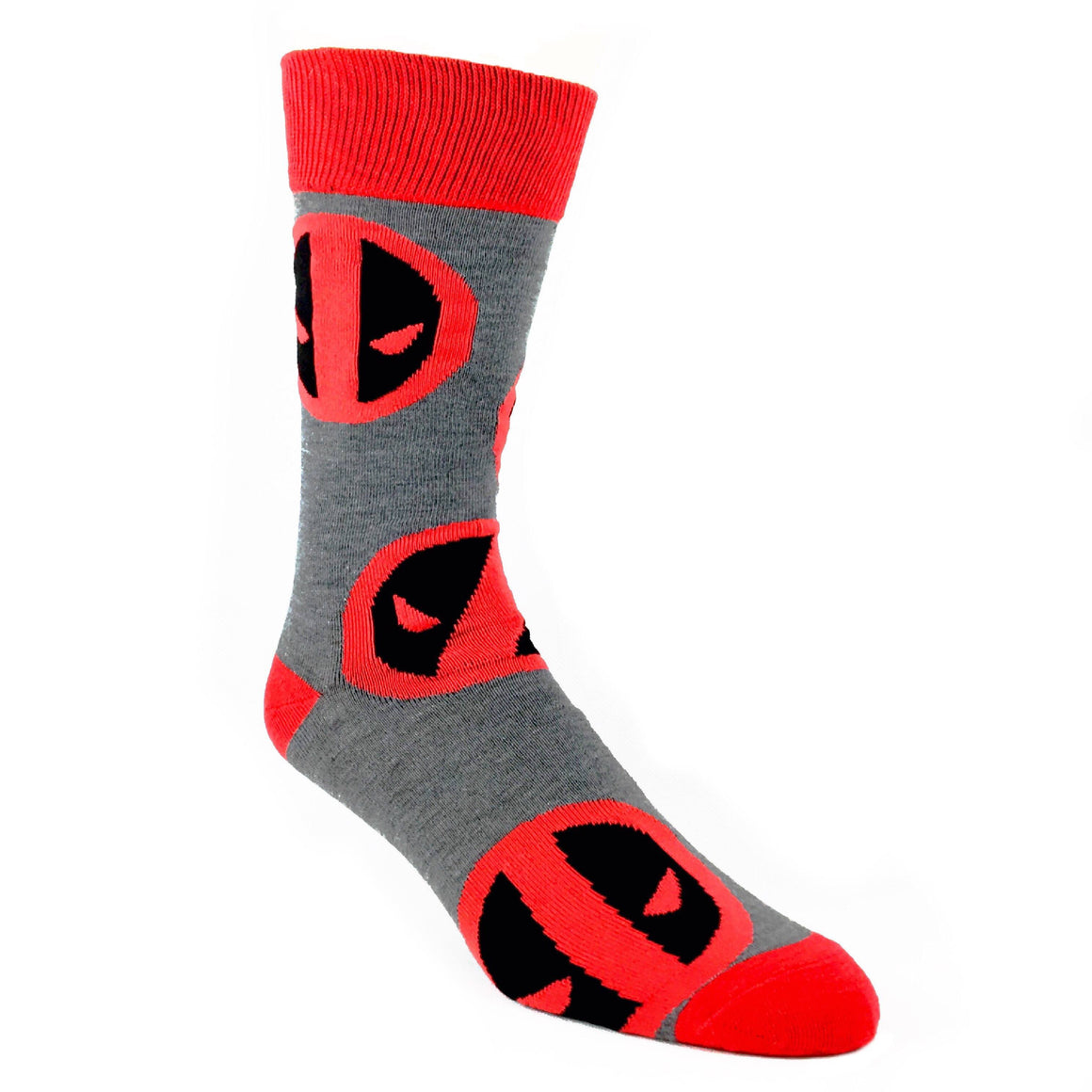 Marvel Deadpool Large All Over Print Superhero Socks - The Sock Spot