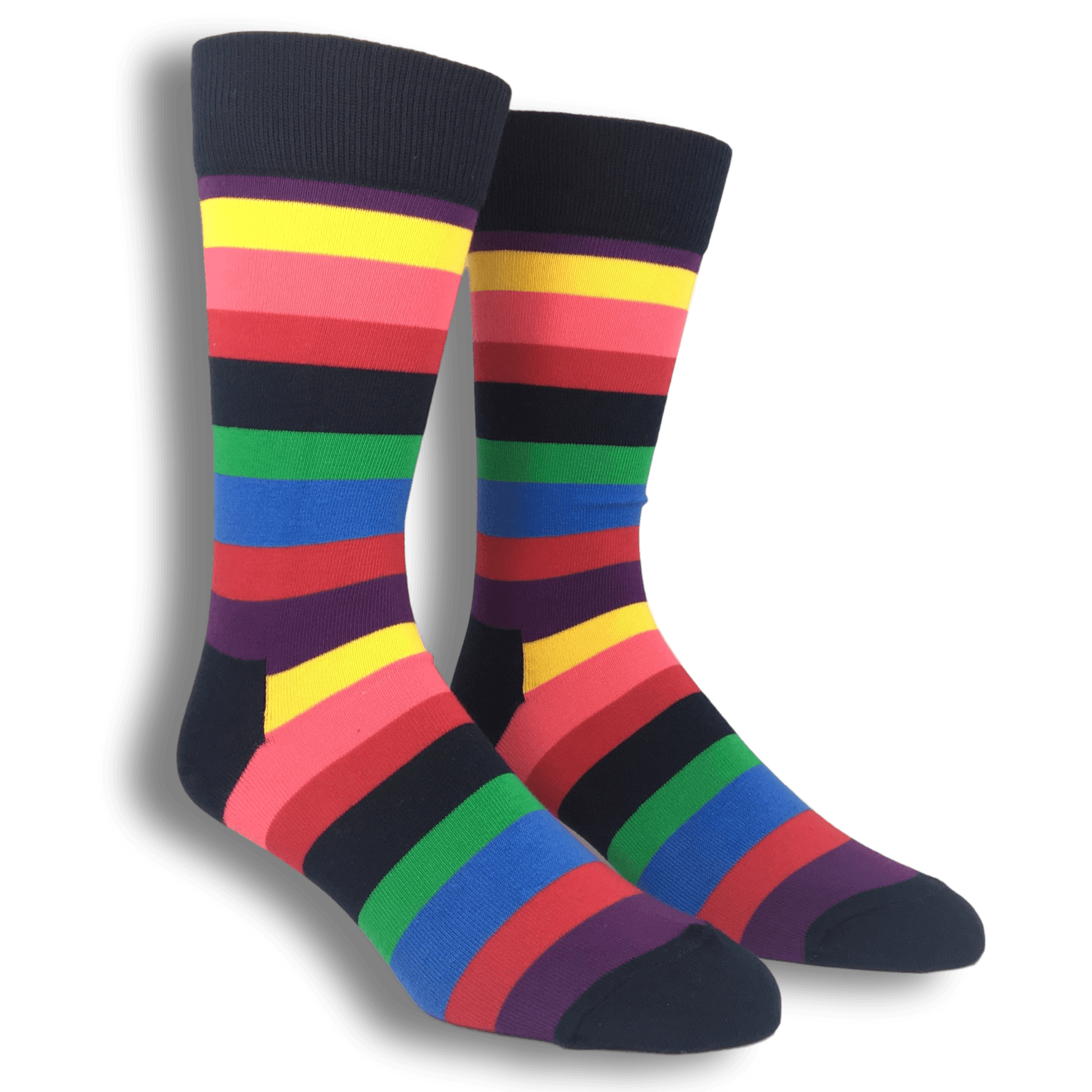 Multi Colored Stripe Socks By Happy Socks