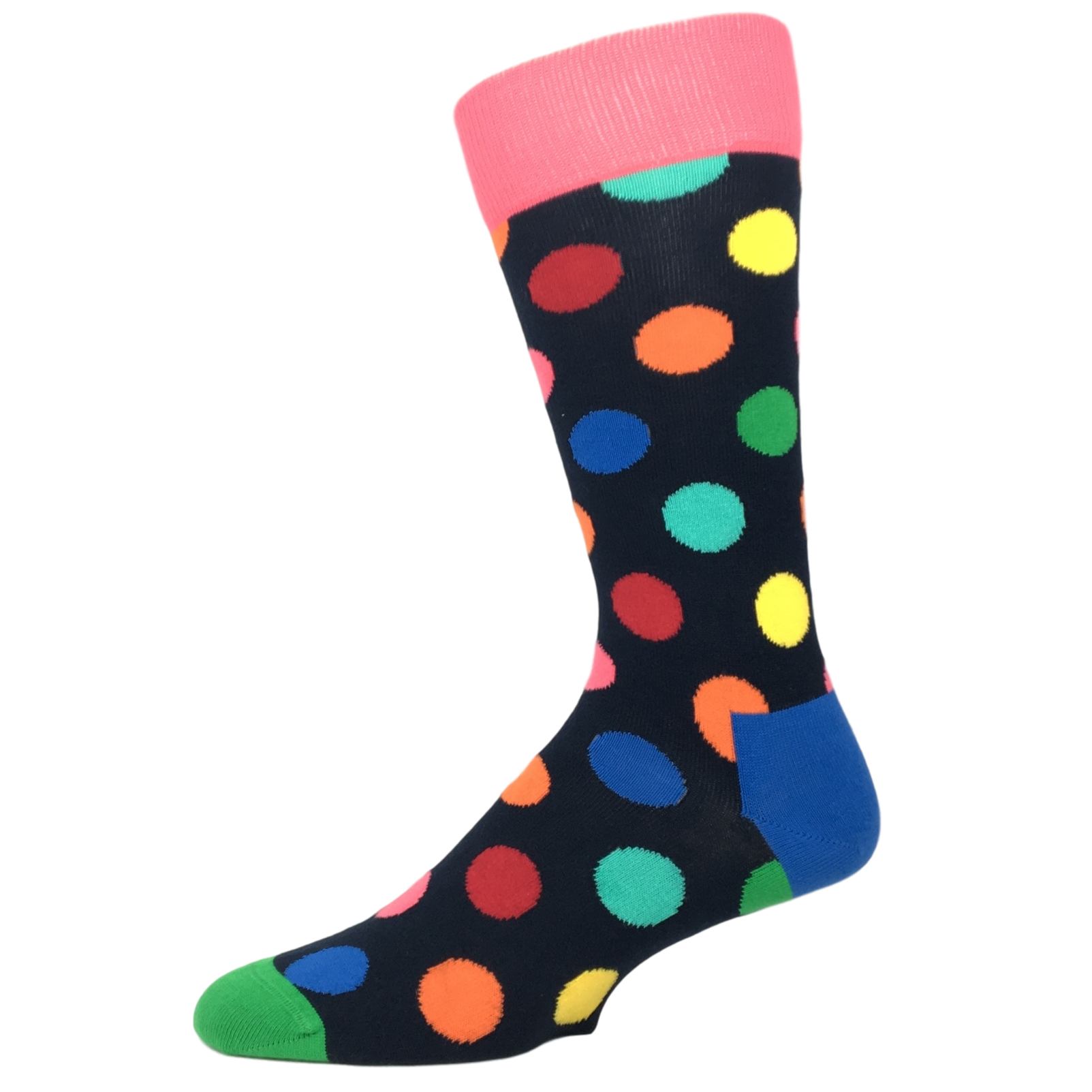 Red, Green, and Blue Multi Colored Big Dot Socks by Happy Socks