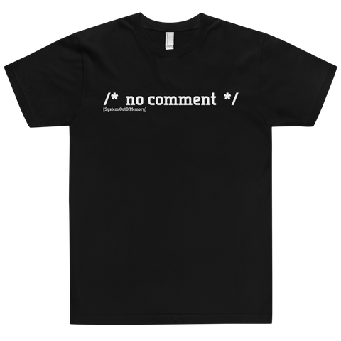 No Comment Programmer Shirt