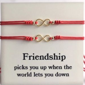 Couples Bracelet Red String Infinity Symbol