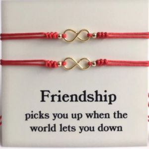 Couples Bracelet Red String Infinity Symbol - Set of 2 Bracelets