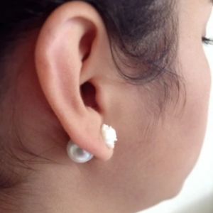 Double Pearl Earrings