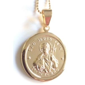 Saint Jude Gold Filled Medal Necklace