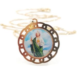 St Jude Medal Necklace