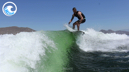 slash trick on wakesurf board