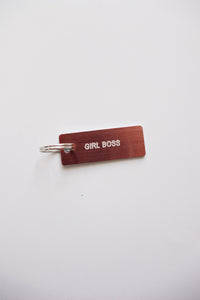 girl boss keychain