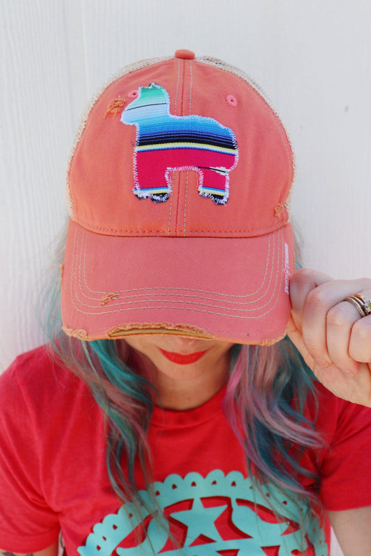 Cielo Serape Flag Starry Ponytail Hat