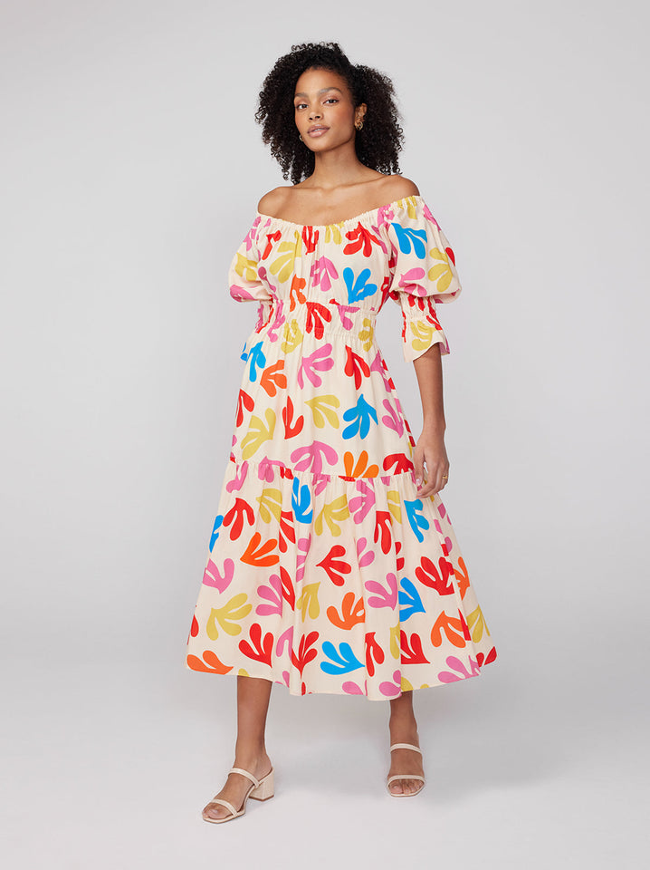 Kitri Ivy Mini Dress in Palm Springs Print – Hampden Clothing