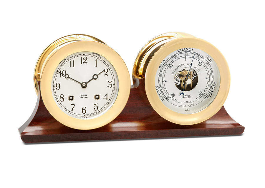 Boardroom Clock in Brass