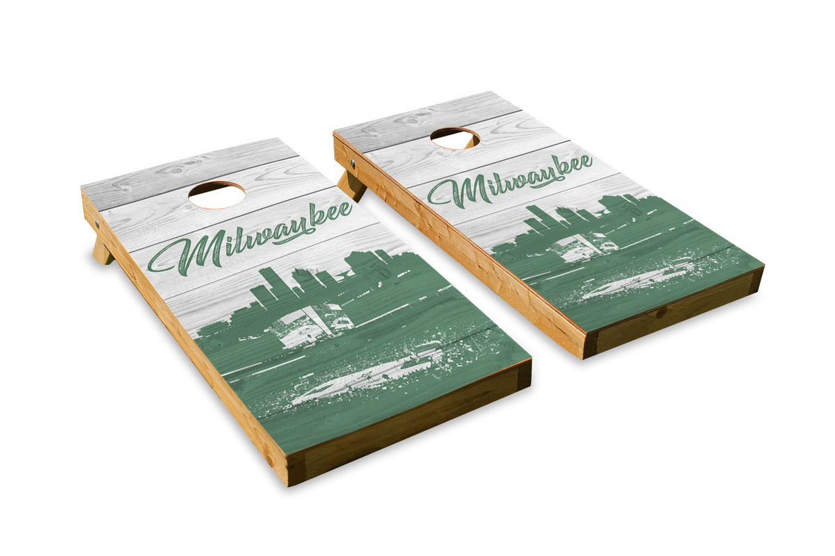 Milwaukee Bucks Arena Skyline - The Cornhole Crew