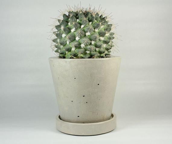 Classic Concrete Planter (More Colors)