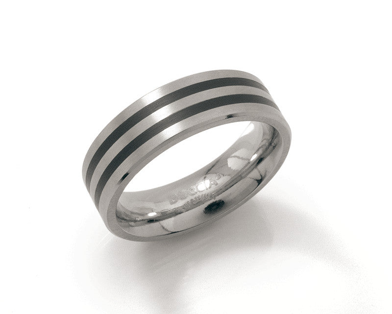 0101-17 Boccia Titanium Ring