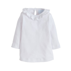 seguridadindustrialcr classic childrens clothing girls white blouse with ruffle collar