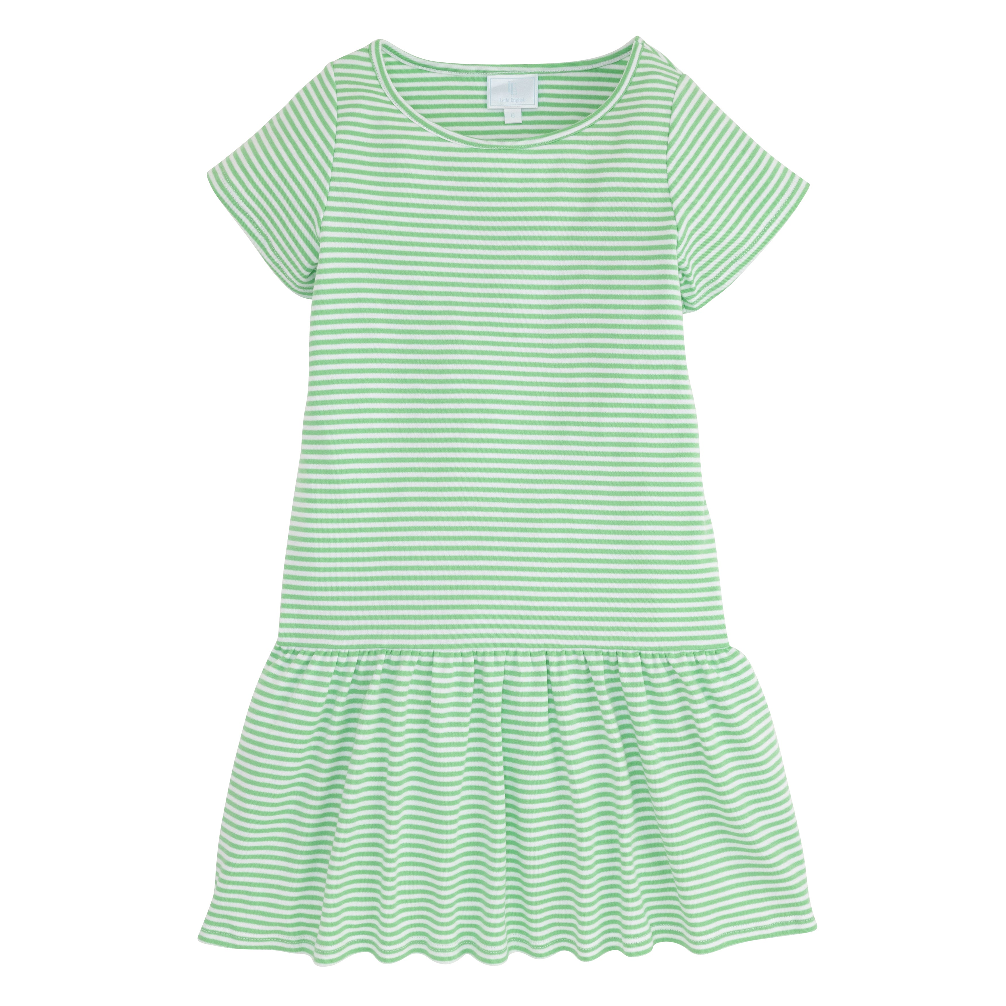 Image of Chanel T-Shirt Dress - Green Stripe