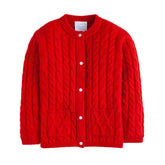 seguridadindustrialcr classic unisex red cashmere blend cardigan
