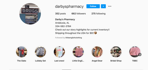 Darby's Pharmacy Instagram