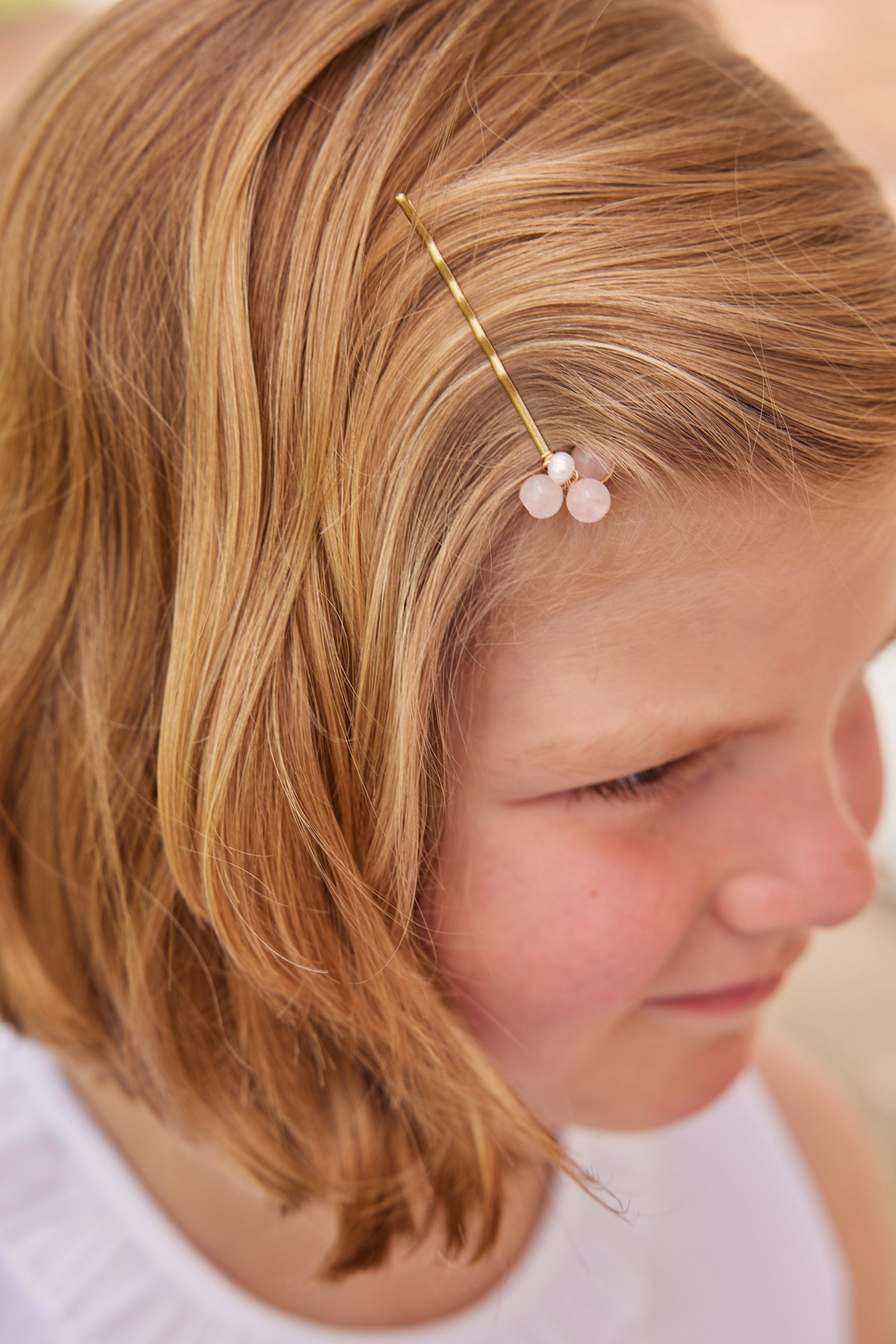 children's rose quartz bobby pin set, seguridadindustrialcr and Hazen and Co jewelry