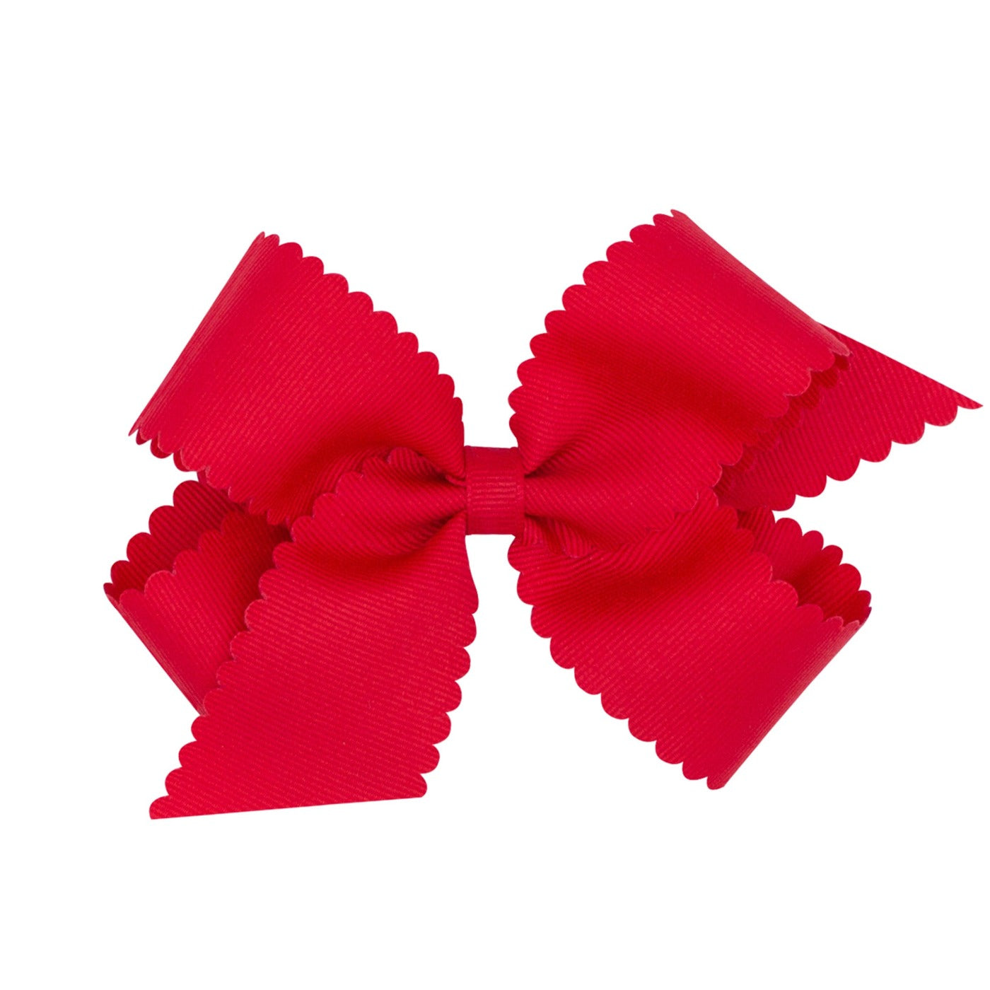 seguridadindustrialcr traditional medium scallop hair bow in red