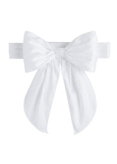 seguridadindustrialcr classic bow sash in white perfect for flower girl or special occasion