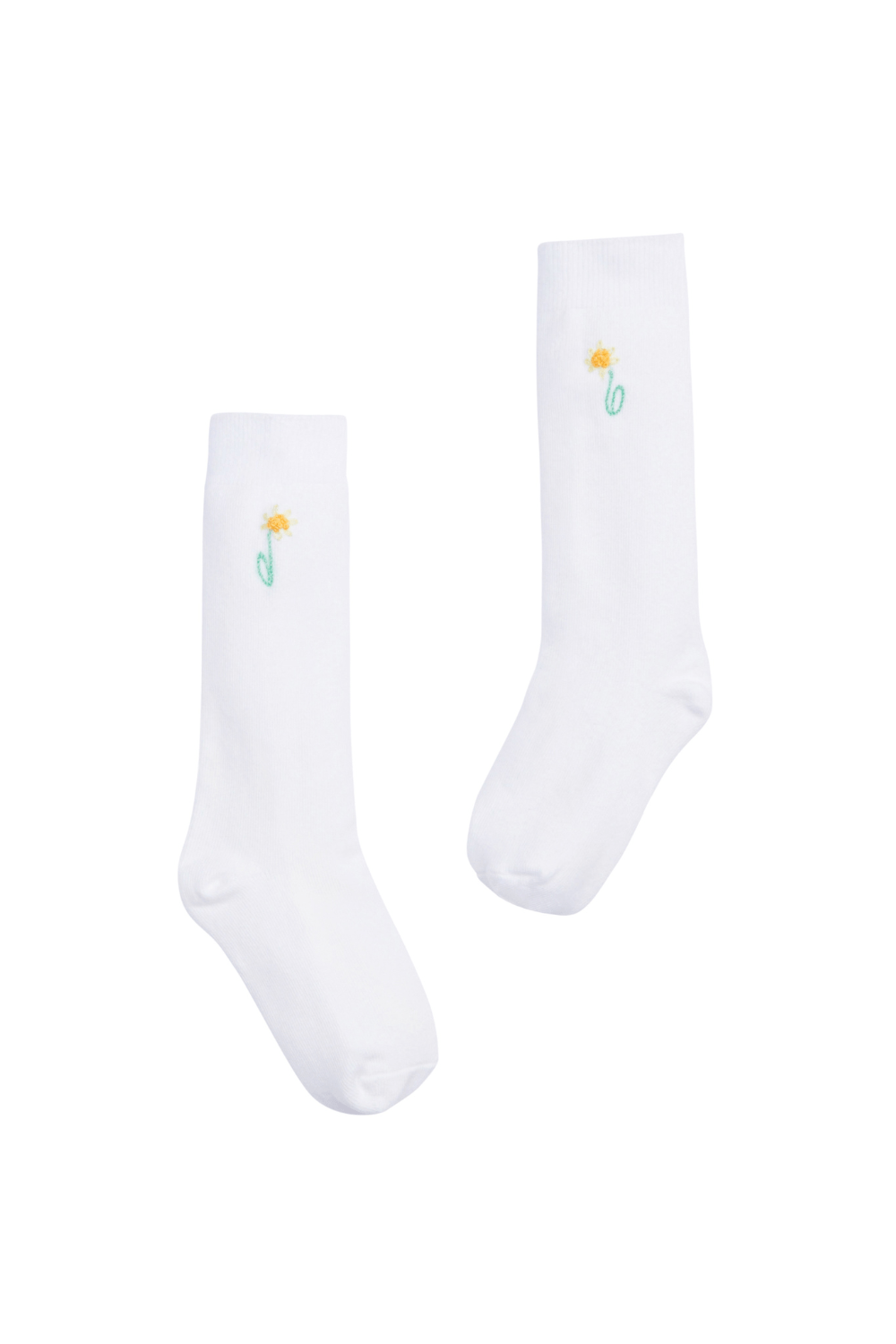 seguridadindustrialcr embroidered knee high socks with daffodils