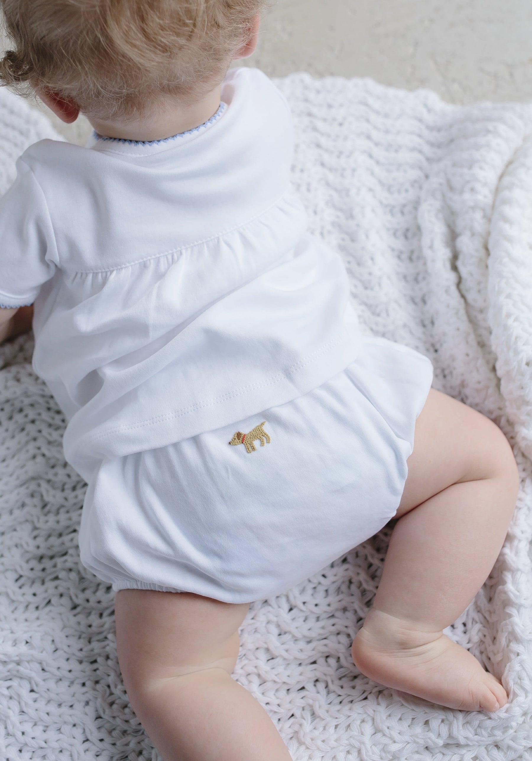 Pinpoint Layette Knit Set-Lab, seguridadindustrialcr, classic children's clothing, preppy children's clothing, traditional children's clothing, classic baby clothing, traditional baby clothing