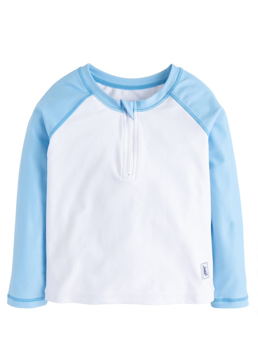 seguridadindustrialcr classic quarter zip rashguard in light blue