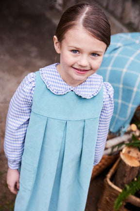 classic childrens clothing girls ruffled blouse with peter pan collar 
