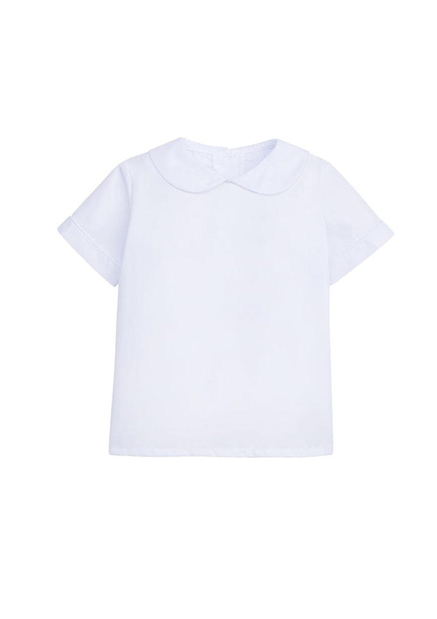 classic childrens clothing boys white shirt with peter pan collar