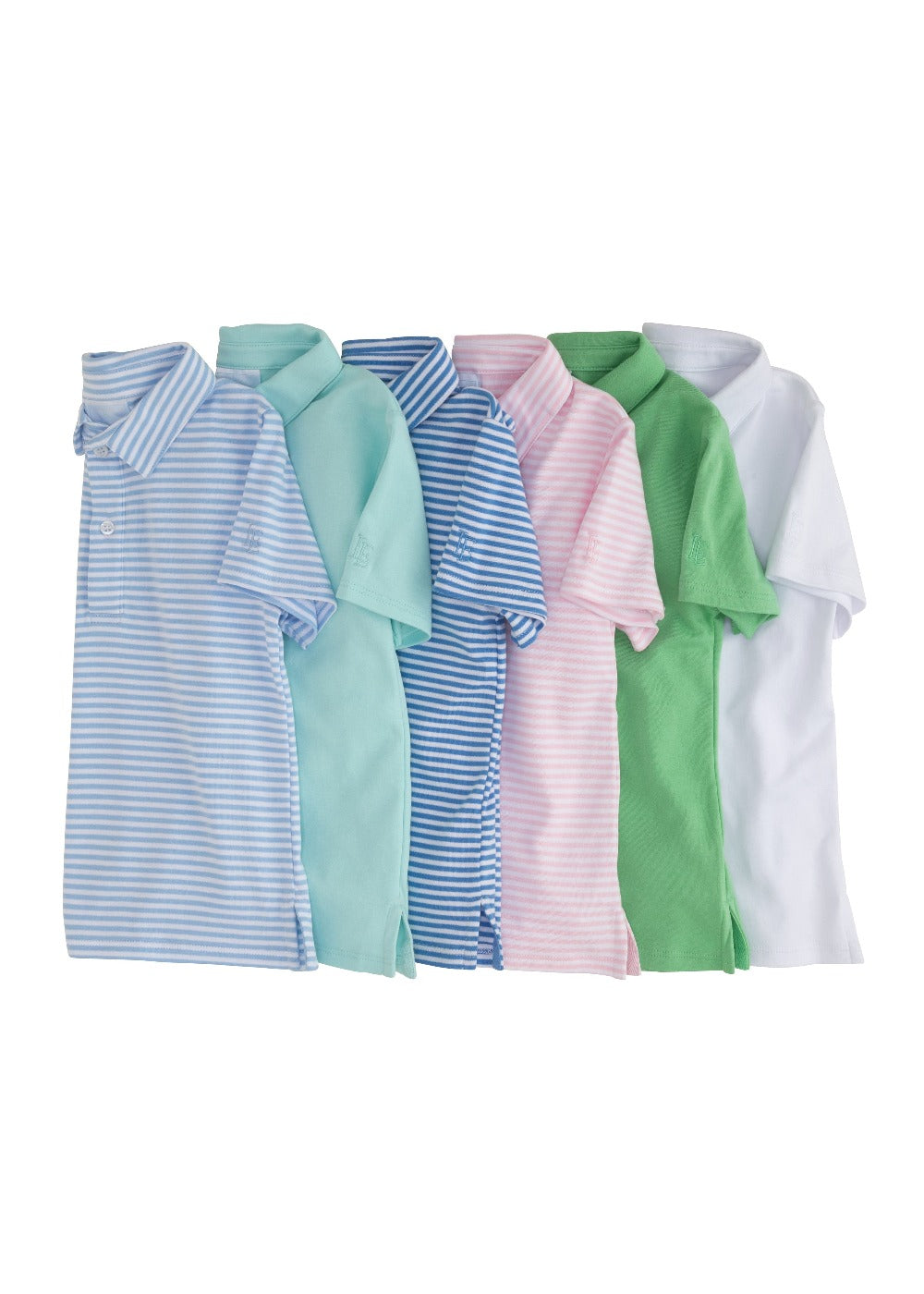 seguridadindustrialcr boy's solid and striped short sleeve polos