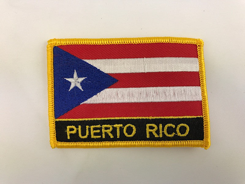 2 1 4 X 3 Puerto Rico Flag Embroidered Patch Dmse Wholesale