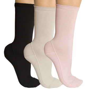 Darner Solid Cream Mesh Socks