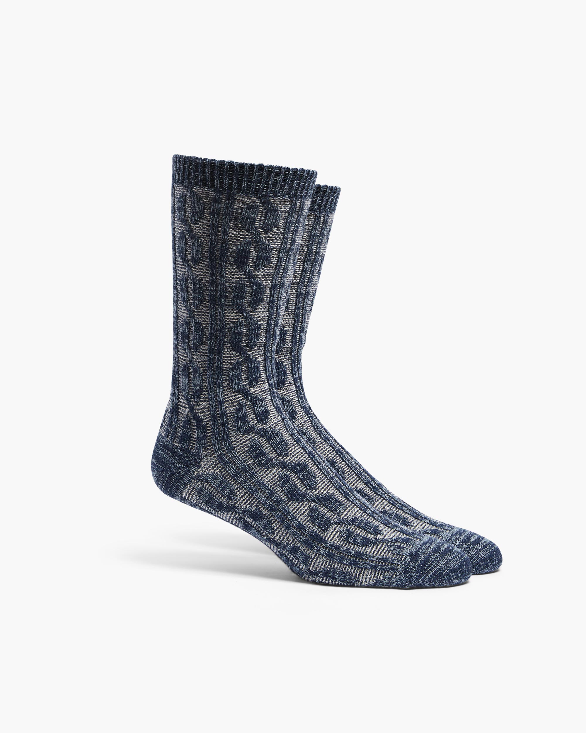 Men's Indigo Socks