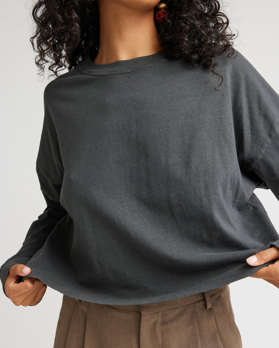 Women's Relaxed Crop Long Sleeve Tee