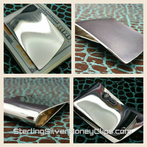 Phantom Edge Full Fold big 925 935 Argentium Sterling Silver money clip