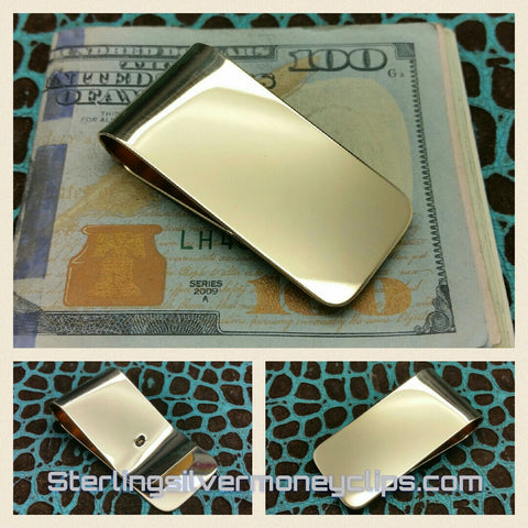 14 karat Sleek Yellow Gold money clip