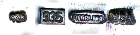 Silver Hallmarks and USA Origin Mark