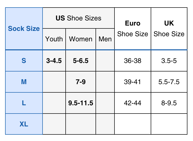 Classic Hiking Women'S Size Chart – Thorlos Nz