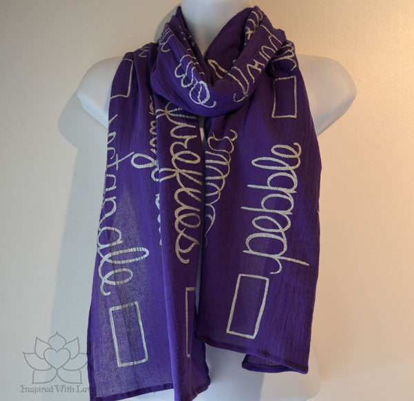 photo scarf personalized