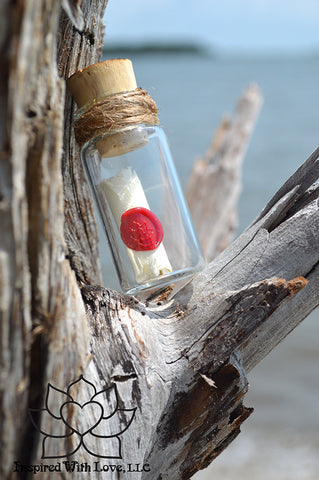 Custom Calligraphy MINI Amber Glass Pill Bottle Custom