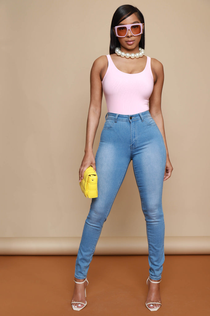 Invest Simple Shaping Tank Bodysuit - Candy Pink - grundigemergencyradio