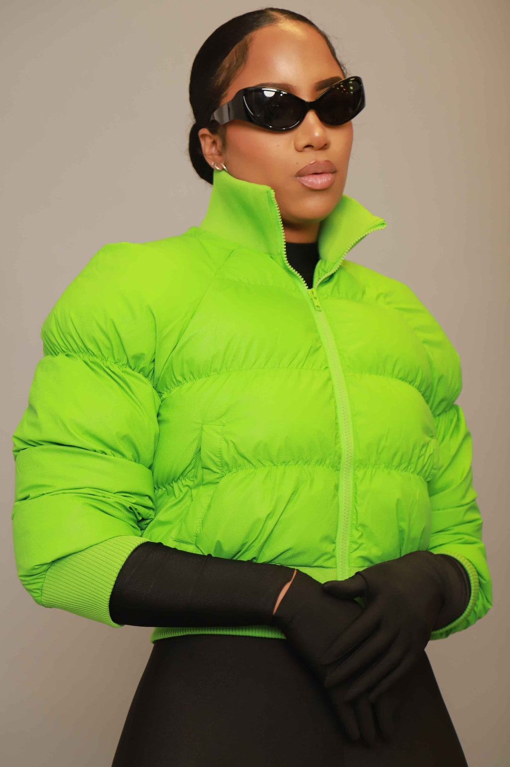Pack Light Puffer Jacket - Apple Green - grundigemergencyradio