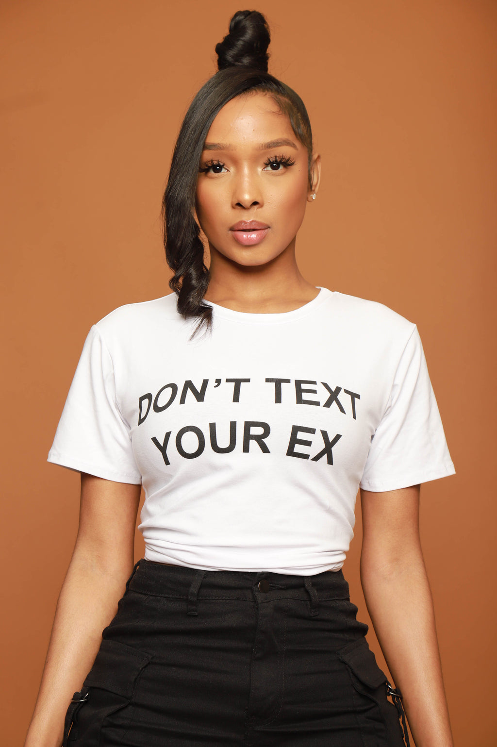 Don't Text Your Ex Printed T-Shirt - White - grundigemergencyradio