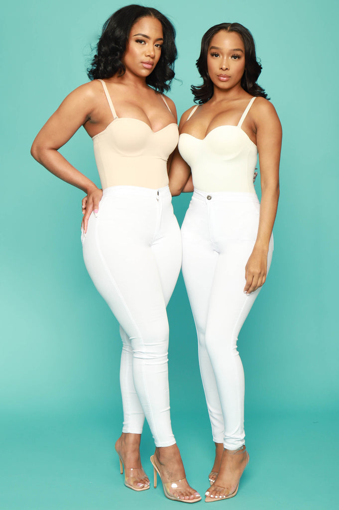 Doctored Form Shape Wear Bodysuit - Nude - grundigemergencyradio